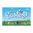 thumbnail image 1 of Lksixu Easter Decorations Easter Banner Holiday Decorations Eggs Bunny Banner Cloth Holiday Party Photo Background Easter Ornaments Spring Decor for Party Holiday, 1 of 4