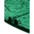 thumbnail image 5 of GRACE & GRANDEUR Haut en Velours Grande Taille pour Femmes Hauts Col Rond Manches Courtes T-Shirt Décontracté Vert 1X, 5 of 5