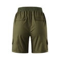 thumbnail image 4 of Short Bermuda Cargo Taille Haute pour Femmes 2025 Tendance Coton Entrejambe 7 Pouces Golf Été Vacances Randonnée Long Femmes avec Poches, 4 of 4