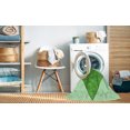 thumbnail image 2 of Ahgly Tapis Rectangulaire Lavable en Machine Intérieur Transitionnel Vert Clair, 2 Pieds x 4 Pieds, 2 of 7