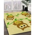 thumbnail image 3 of Ahgly Tapis Rectangulaire Lavable en Machine Intérieur Transitionnel Brun Doré Foncé, 4 Pieds x 6 Pieds, 3 of 7