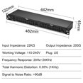 thumbnail image 3 of Btuty EQ-215 Dual Channel 15-Band Equalizer 1U Rack Mount 2-channel Stereo Graphic Equalizer, 3 of 7