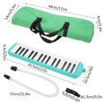 thumbnail image 4 of LOVEVER Instrument Melodica 32 Touches Clavier de Piano à Air Professionnel avec Embouchure Courte et Sac de Transport Vert [Vert], 4 of 9