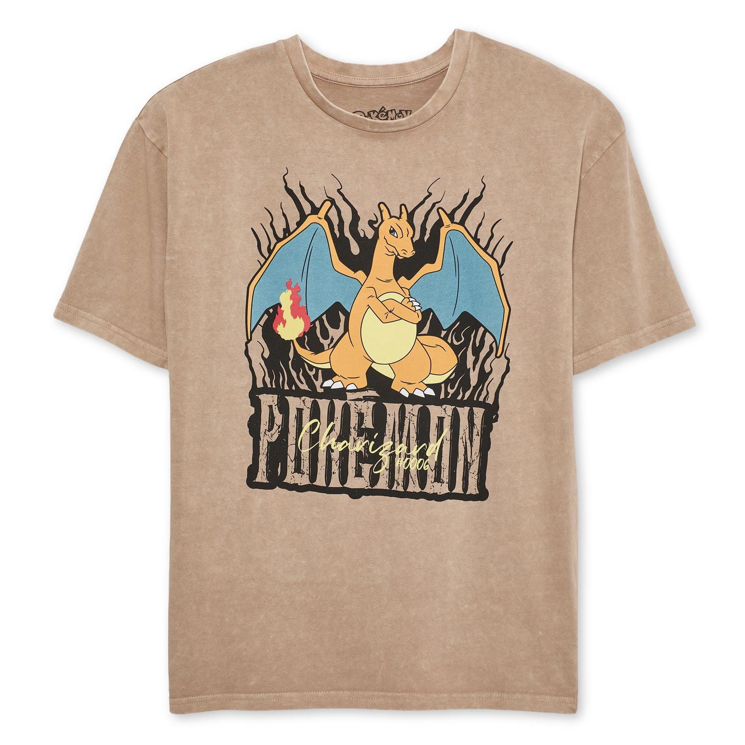 T-shirt à imprimé graphique Dracaufeu Pokémon pour garçons