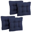 thumbnail image 1 of 19-inch Squared Spun Polyester Tufted Dining Chair Cushion (Set of Four), 1 of 2