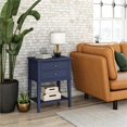 thumbnail image 2 of Ameriwood Home Table d'Appoint Franklin avec 2 Tiroirs en Bleu Marine, 2 of 5