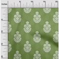 thumbnail image 2 of oneOone Velvet Green Fabric Asian Dabu Print Craft Projects Decor Fabric Printed By The Yard 58 Inch Wide, 2 of 4