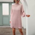 thumbnail image 5 of Femmes Casual Pull Robe de l'Épaule à Manches Longues Sangle en Vrac Pari Midi Robe, 5 of 5
