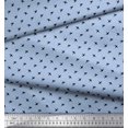 thumbnail image 3 of Soimoi Moss Georgette Fabric Swallow Bird Small Print Fabric by The Yard 42 Inch Wide, 3 of 3