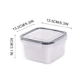 thumbnail image 4 of Vaidha Fruit Vegetable Storage Containers for Fridge Draining Fresh Containers 3 in 1 Produce Storage Containers Large Organizer Bins with Lid & Colander, 4 of 4