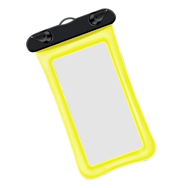 Youkk Waterproof Phone Case Universal Safe Underwater Cover Leakproof Water Sport Cellphone Dry Bag Protection Accessory Yellow 1Set