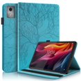 thumbnail image 1 of Tree of Life Embossed Case for Lenovo Tab m11/k11 Plus Stand, Card Slots, Stylus Loop Blue, 1 of 5