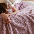 thumbnail image 1 of Fleece Blanket Throw 80 x 100 cm, Soft Warm Solid Colour Flannel, Lightweight Cozy Bedding or Sofa Throw, Machine Washable, 1 of 2