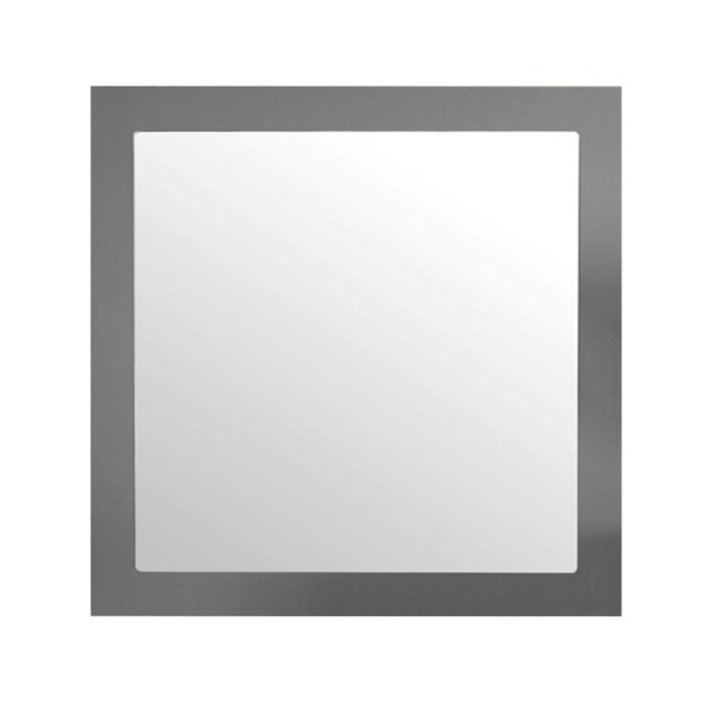 Miroir Gris Érable 30 Pouces Entièrement Encadré