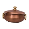 thumbnail image 2 of Esquirla Copper Pot Multipurpose Handcrafted Binaural Pot for Cooking Kitchen Camping 24cm Dia, 2 of 8