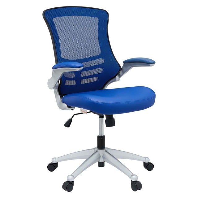 Modway Chaise de Bureau en Maille Attainment, Réglable de 18 à 22 Pouces, Bleu