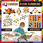 Iq Builder | Stem Learning Toys | Creative Construction Engineering | Fun Educational Building Blocks Toy Set For Boys And Girls Ages 5 6 7 8 9 10 Year Old + | Best Toy Gift For Kids | Activity Game