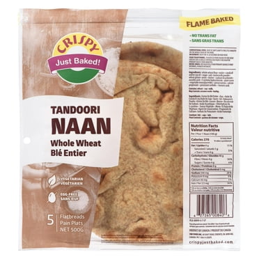 Crispy Traditional Style Whole Wheat Stone Baked Tandoori Naan