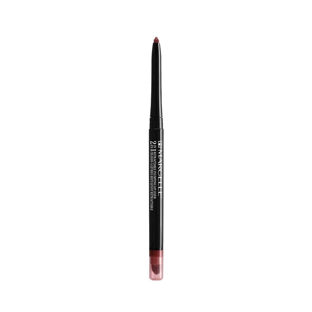 Marcelle Crayon Contour des Lèvres Repulpant Rétractable 2-en-1 Naturel, Crayon Contour des Lèvres Noir Mince Rétractable avec Embout Crémeux Type Gel et Pinceau à Lèvres Intégré sous un Capuchon Transparent, Enrichi d'Un Complexe Maxi-Lèvres pour Adoucir les Contour des Lèvres et Rehausser le volume pour des Lèvres Dodues, Idéal pour un Modelage Précis des Lèvres en Déplacement.