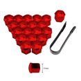 thumbnail image 3 of Xingzhi 20 Pcs/Set Écrou de Roue de Voiture Capuchon de Décoration Extérieure Remplacement Couvercle de Moyeu d'Auto Vis 17-21mm Anti-Rouille Écrous de Voiture Jantes Plaqué Rouge 17mm, 3 of 8