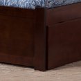 thumbnail image 3 of Orlando Queen Wood Platform Bed with Footboard and Storage Drawers in Walnut, 3 of 9