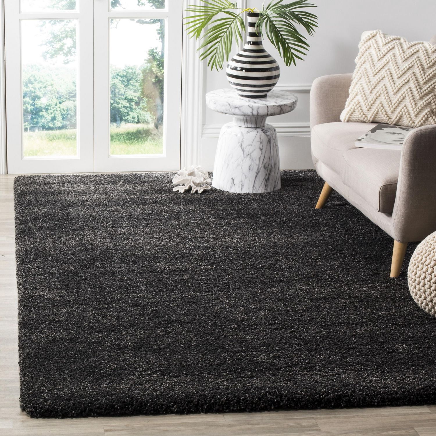 Safavieh Milan Harlow Tapis Peluche Solide Shag