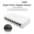 thumbnail image 4 of Commutateur Ethernet 5/8 Ports, Commutateur Réseau Gigabit 10/100/1000Mbps, Auto-Détection Rapide, RJ45, Commutateur Ethernet de Bureau, Auto MDI/MDIX, Sécurité, 4 of 7
