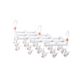 thumbnail image 1 of SMihono Bathroom and closet organizers Folding Multi-head Drying Rack Socks Clip Windproof Multifunctional Telescopic Drying Rack shoe rack and storage, 1 of 1