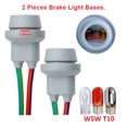 thumbnail image 4 of 2 Pieces W5W T10 Car Interior Parking Light T10 Car Interior Parking Socket Base Lamp Holder Brake Lighting Tool Connector Accessory Replacement Part, 4 of 7
