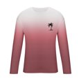 thumbnail image 4 of RXIRUCGD T-Shirt à Col Rond pour Hommes, Décontracté, Mode, Imprimé, Manches Courtes, Chandail, Rose, Taille : TG, 4 of 5