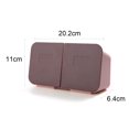 thumbnail image 4 of 2 Compartment Hanging Storage Box Space Saving Makeup Holder For Cotton Pads Sponge Beauty Hair Ties, 4 of 4