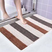 WRKEKC Clearance Bathroom Rugs, Soft And Absorbent Microfiber Bath Rugs, NonSlip Shower Carpet, Machine Wash Dry, Bath Mats for Bathroom Floor, Tub And Shower