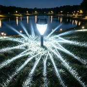 EGNMCR Solar Lights Outdoor Solar Ground-Insert Night Light And Decorative Landscapes Light For Courtyards And Lawns And Waterproof Outdoor Garden Light Plastics solar lights