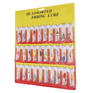 30pcs Copper Fishing s Spoons Sequins s for Bass Trout Salmon Walleye