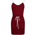 thumbnail image 4 of drppepioner Robe d'Été Femme Décontractée Mode d'Été Taille Poche Camis Sans Manches Robe à Col en V, 4 of 4