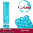 thumbnail image 2 of Ombre Jumbo Braiding Hair Extensions High Temperature Synthetic Twist Hair Multiple Colored Hair, 2 of 5
