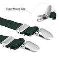 thumbnail image 3 of "Buyless Fashion Men Suspenders - 48"" Elastic Adjustable Straps 1"" - Leahter Y Shape Back", 3 of 8