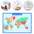 thumbnail image 3 of 2Pcs World Map Children Preschool Poster Household Kids Cognitive Poster, 3 of 7