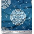 thumbnail image 1 of Soimoi Poly Georgette Fabric Mandala Decorative Print Sewing Fabric Yard 42 Inch Wide, 1 of 3