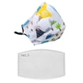 thumbnail image 1 of pitrice Children Mask Filter Cartoon Cotton Mouth Face Cover Filters Accessory 1pc Little dinosaur+breathing valve 1Set, 1 of 5