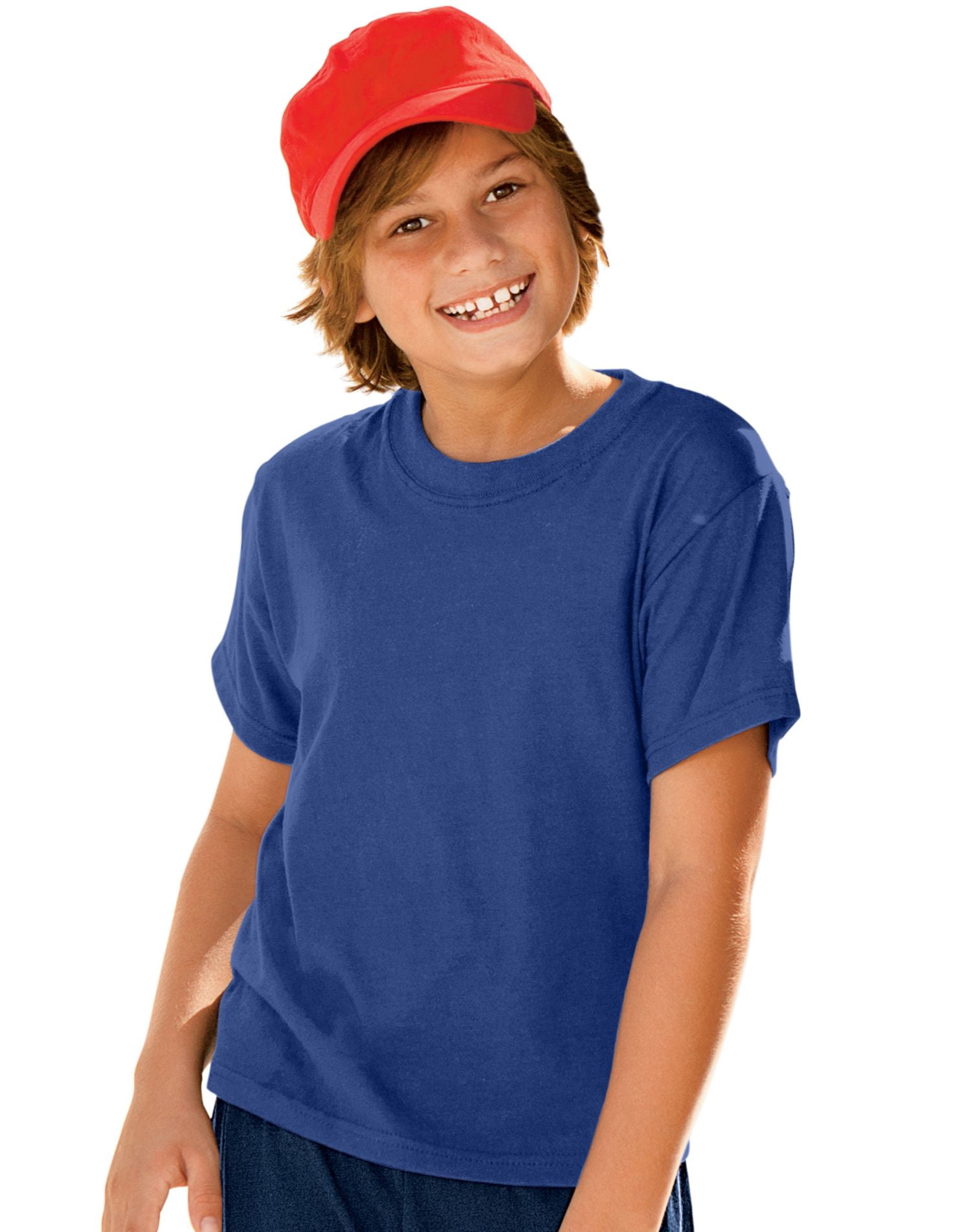 Hanes Boy`s ComfortBlend EcoSmart Crewneck, XL, Deep Royal