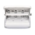 thumbnail image 1 of Punch Hole Punch Ruler Design Quick Positioning 3 Holes Metal Paint Body Loose Leaf Puncher for Documentation, 1 of 7