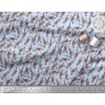thumbnail image 3 of Soimoi Poly Georgette Fabric Lavender Floral Printed Fabric 1 Yard 42 Inch Wide, 3 of 3
