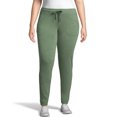 thumbnail image 1 of Hanes Womens French Terry Jogger with Pockets, S, Nature Green Heather, 1 of 2
