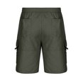 thumbnail image 3 of Men's Cargo Shorts Plus Size Big and Tall Cargo Shorts Multi-Pockets Relaxed Summer Drawstring Beach Shorts Pants, 3 of 3