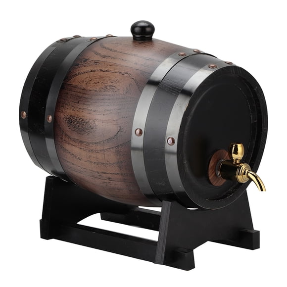 Oak Wood Wine Barrel Vintage 3L Wine Barrel, Wine Container, For Brandy Whisky Home