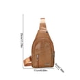 thumbnail image 3 of Kyusrd Soldes d'Été sur Tout! Sac à Bandoulière Sac à Dos avec Trou USB avec Trou pour Écouteurs Sangle Sac à Dos Sac à Dos de Randonnée Sac de Poitrine Polyvalent, 3 of 7