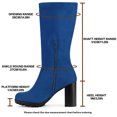 thumbnail image 4 of Unique Bargains Bottes à Talon Bloc Mi-Mollet pour Femmes, 4 of 7