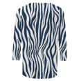 thumbnail image 5 of Pompotops T-shirt de Mode pour Femme Mi-Long Manches 3/4 Blouse Col Rond Hauts Décontractés Liquidation, 5 of 5
