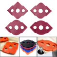 thumbnail image 1 of 4x Coins de Routeur Jig Arrondis Routage machine à Bois Jig Coins de Routeur Gabarits Rouges, 1 of 6